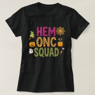 Cute Hem Onc Squad Medical Halloween Graphic T-Shirt