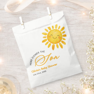 Cute Here Comes the Sun Baby Shower Favour Bag