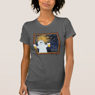 Cute Here for the Boos Halloween Ghost Beer T-Shirt