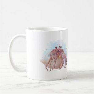 Cute hermit crab sketch coffee mug