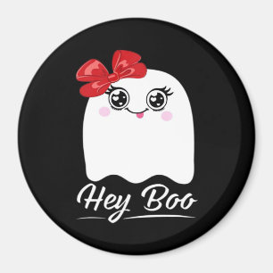 Cute Hey Boo Halloween Magnet