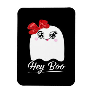 Cute Hey Boo Halloween Magnet