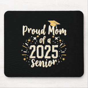 Cute High School Proud Mum Of A 2025 Senior Cl Gra Mouse Pad