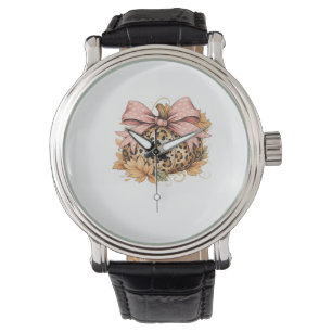 Cute Highland Cow Fall Autumn Girly Thanksgiving C Watch