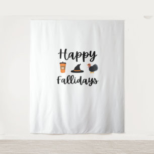 Cute Highland Cow Fall Autumn Girly Thanksgiving O Tapestry