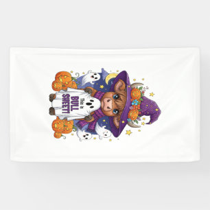 Cute Highland Cow Halloween Banner