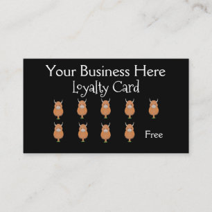 Cute Highland Cow Loyalty Card