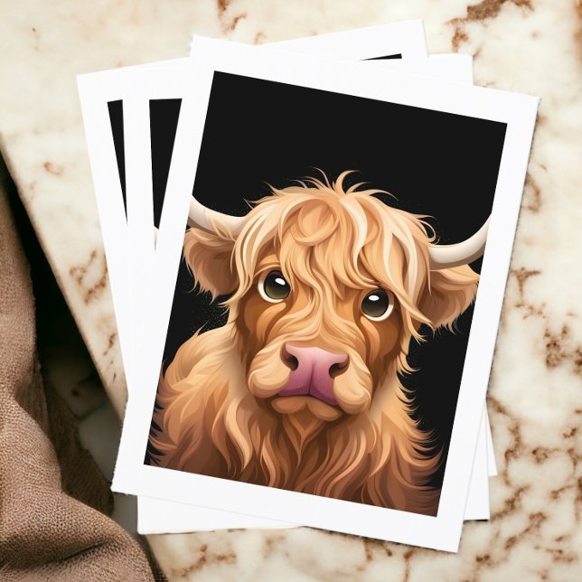 Cute Highland Cow Postcard (Creator Uploaded)