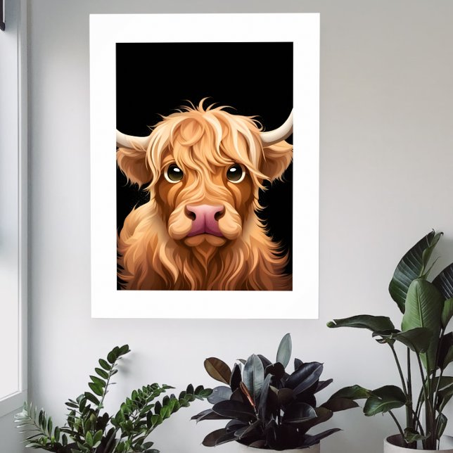 Cute Highland Cow Poster (Creator Uploaded)