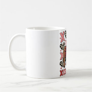 Cute Highland Cow XOXO Valentine Vintage Shirt Des Coffee Mug