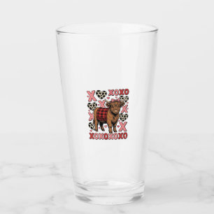 Cute Highland Cow XOXO Valentine Vintage Shirt Des Glass
