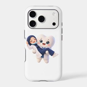 Cute Hijabi Dentist & Happy Tooth iPhone Case