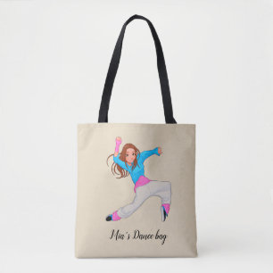 Cute hip hop dancer girl's dance bag