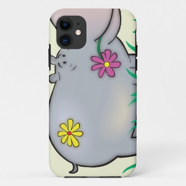 cute hippie hippo Case-Mate iPhone case (Back)