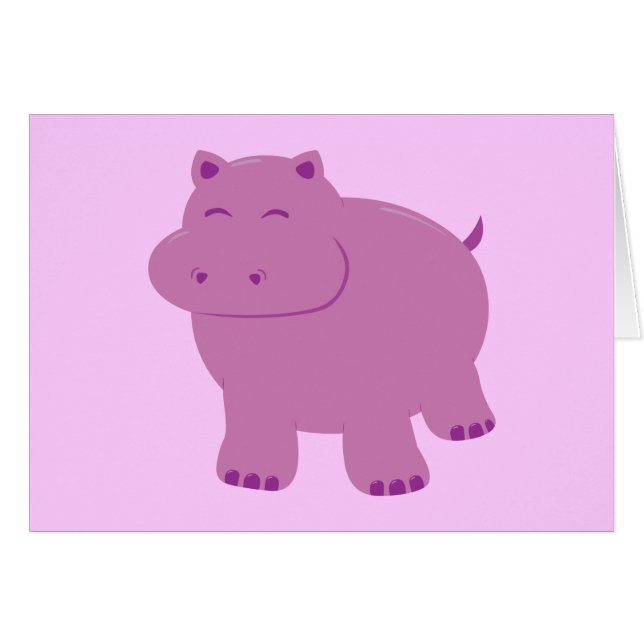 Cute Hippo (Front Horizontal)