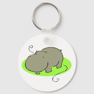 Cute Hippo Keychain