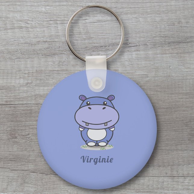 Cute Hippo Keychain (Cute Hippo Keychain)