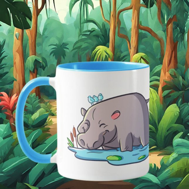 cute hippo lovers add text  mug (Creator Uploaded)