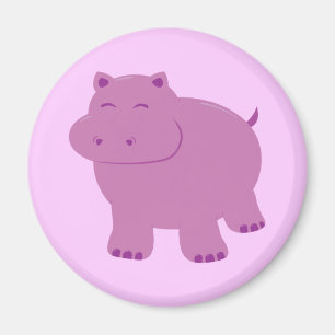 Cute Hippo Magnet