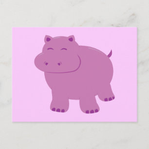 Cute Hippo Postcard