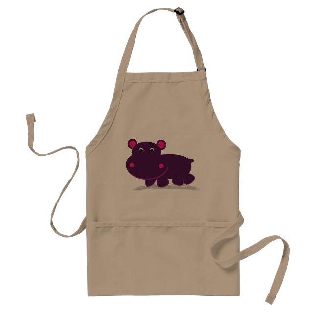 Cute Hippo Standard Apron (Front)