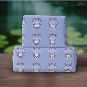Cute Hippo Wrapping Paper
