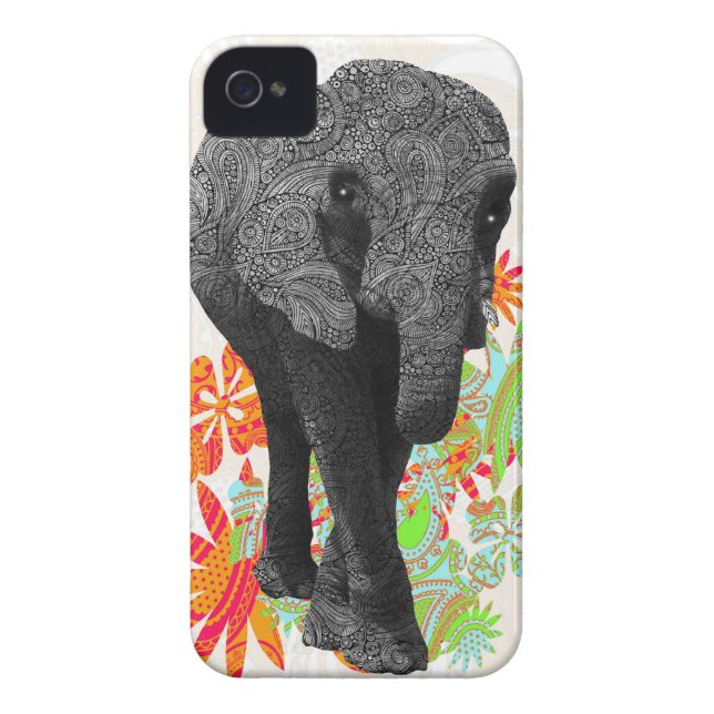 Cute Hippy Elephant Case-Mate iPhone Case (Back)
