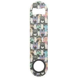 Cute Hipster Cats Pattern