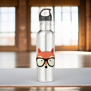 Cute Hipster Red Fox 710 Ml Water Bottle