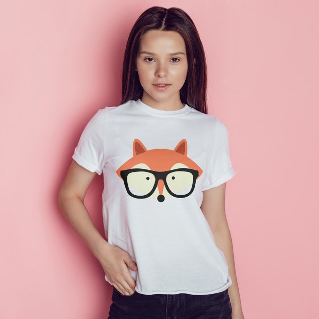 Cute Hipster Red Fox T-Shirt (Creator Uploaded)