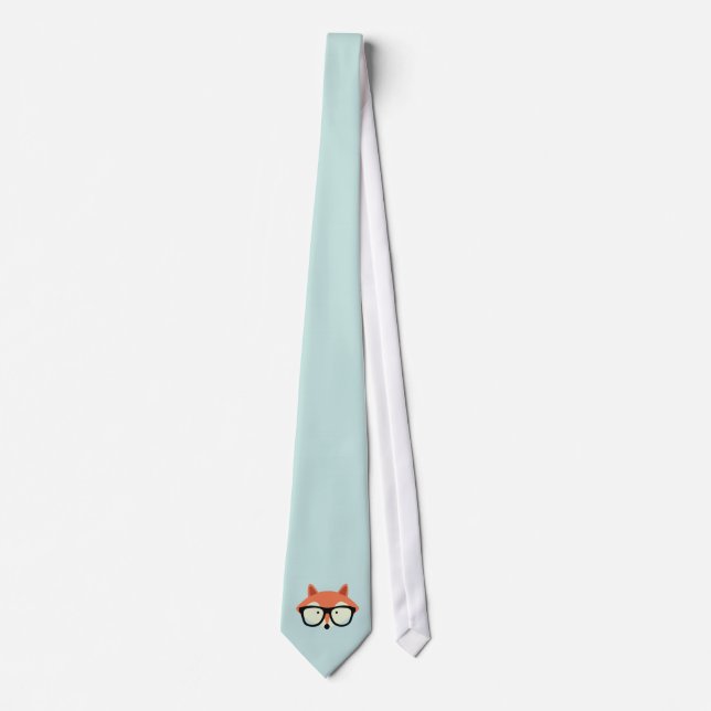 Cute Hipster Red Fox Tie (Front)