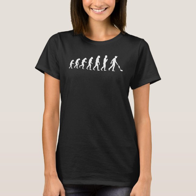 Cute Historical Metal Detecting Evolution  Beach T-Shirt (Front)