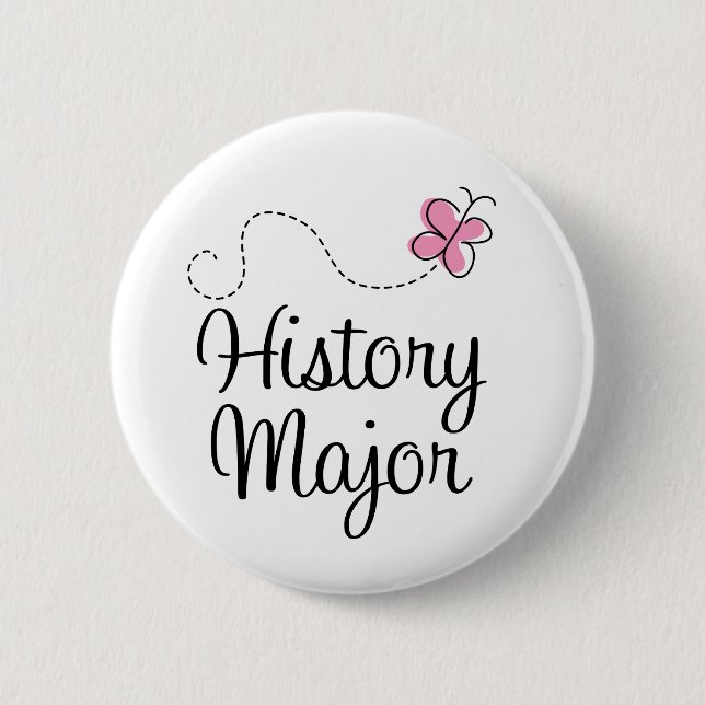 Cute History Major Gift 6 Cm Round Badge (Front)