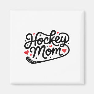 Cute Hockey Mom Hockey Player Mother Magnet