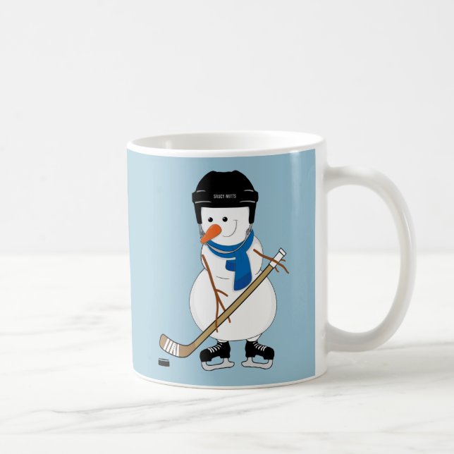 Cute Hockey Snowman Mug (Right)