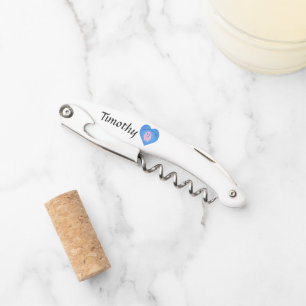 Cute Hoggy Valentine's Day Corkscrew