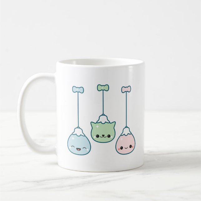 Cute Holiday Balls Coffee Mug (Left)