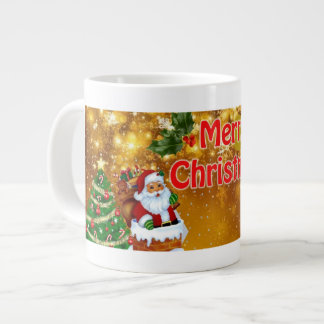 Cute holiday card for the festive season large coffee mug