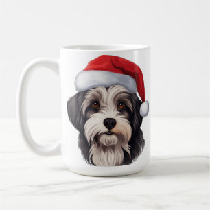 CUTE HOLIDAY CHRISTMAS BIEWER TERRIER DOG COFFEE MUG