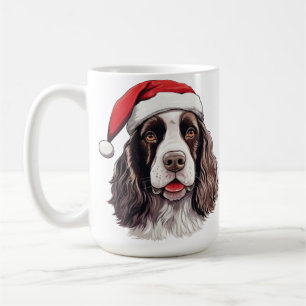 CUTE HOLIDAY CHRISTMAS ENGLISH SPRINGER SPANIEL COFFEE MUG
