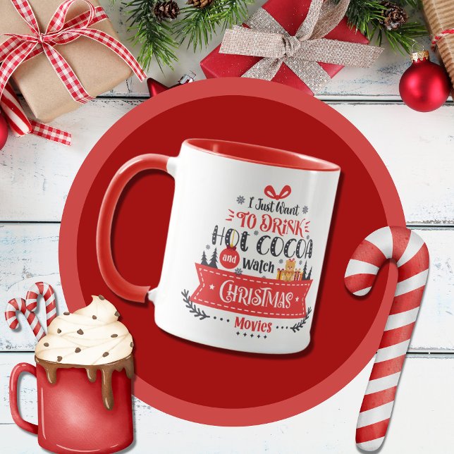 Cute Holiday Christmas Modern Typography Mug (Creator Uploaded)