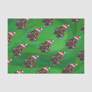 Cute Holiday Mastodon Tissue Paper
