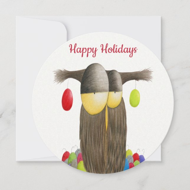 Cute Holiday Owl (Front)