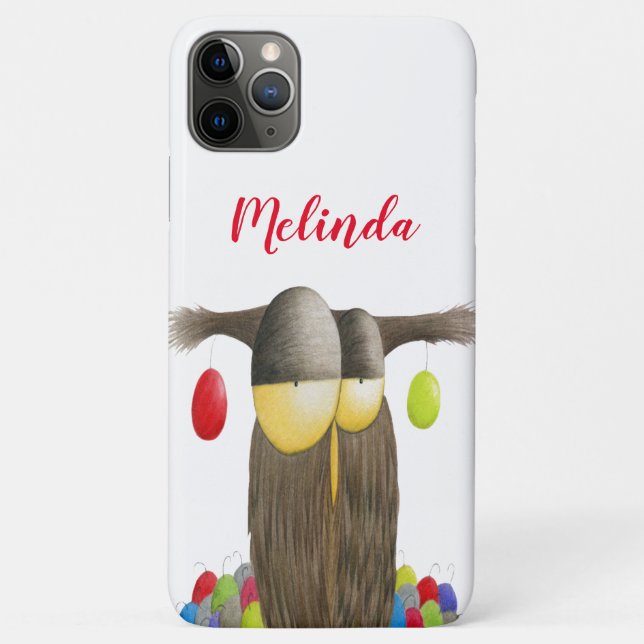 Cute Holiday Owl Case-Mate iPhone Case (Back)