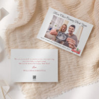 Cute Holiday Pregnancy Photo Announcement