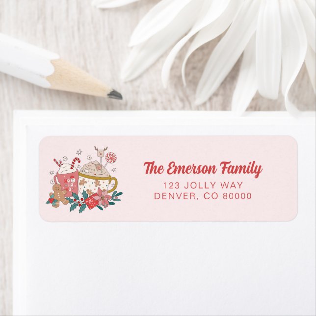 Cute Holiday Return Address Label (Insitu)