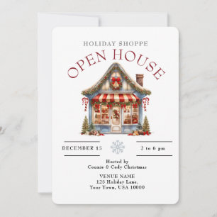 CUTE HOLIDAY SHOPPE OPEN HOUSE INVITATION