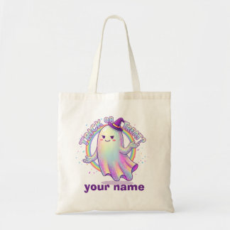 Cute Holographic Ghost 6-7 Meme Trick or Treat Tote Bag