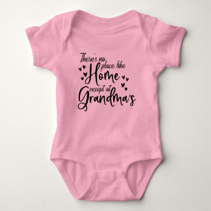 cute home Grandmas Granddaughter Baby Bodysuit