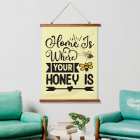 Cute home honey bee word art 